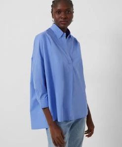 French Connection Rhodes Poplin Side-Split Shirt