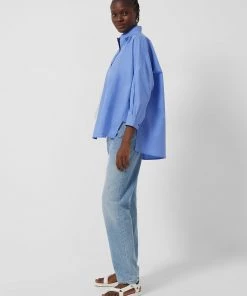 French Connection Rhodes Poplin Side-Split Shirt