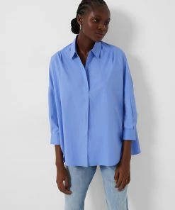French Connection Rhodes Poplin Side-Split Shirt