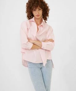 French Connection Rhodes Poplin Side-Split Shirt Sale