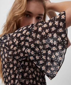 French Connection Aura Pintuck Shirt Sale