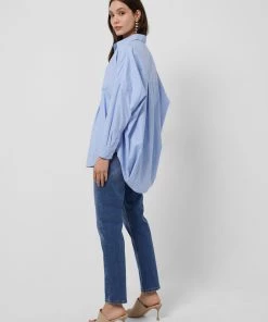 French Connection Bega Stripe Dip-Hem Shirt 9 French Connection Bega Stripe Dip-Hem Shirt