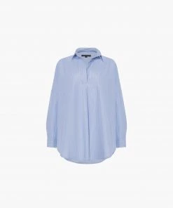 French Connection Bega Stripe Dip-Hem Shirt 11 French Connection Bega Stripe Dip-Hem Shirt