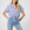 French Connection Sale Tatus Stripe Tie Front Shirt