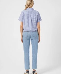 French Connection Sale Tatus Stripe Tie Front Shirt