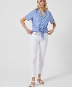 French Connection Tatus Stripe Tie Front Shirt