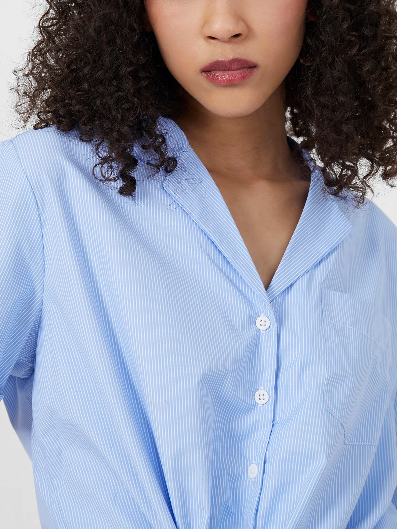 French Connection Sale Tatus Stripe Tie Front Shirt 5 French Connection Sale Tatus Stripe Tie Front Shirt