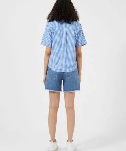 French Connection Sale Tatus Check Tie-Front Shirt