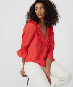 French Connection Crepe Light Ruffle Blouse View All