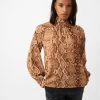 French Connection Snake Print Mock Neck Top Sale 2 French Connection Snake Print Mock Neck Top Sale
