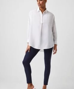 French Connection Rhodes Crepe Pop Over Shirt Shirts