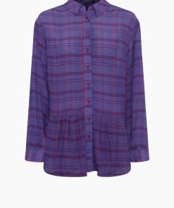 French Connection Sale Gwen Fine Crinkle Rayon Shirt