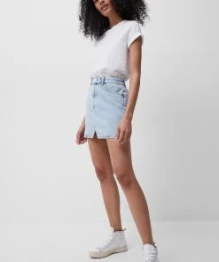French Connection Sale Poppie Organic Denim Mini Skirt