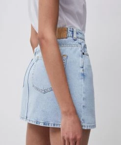 French Connection Sale Poppie Organic Denim Mini Skirt