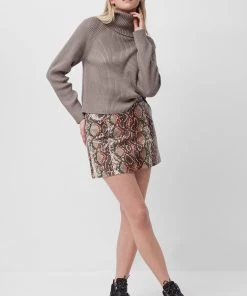 French Connection Bonnie Snake Print Mini Skirt Sale