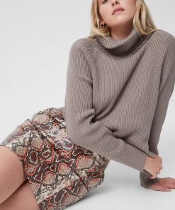 French Connection Bonnie Snake Print Mini Skirt Sale