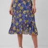 French Connection Sale Eloise Ruffle Wrap Midi Skirt