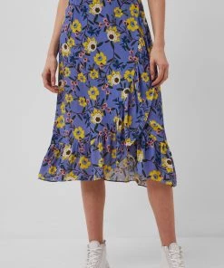 French Connection Sale Eloise Ruffle Wrap Midi Skirt