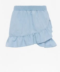 French Connection Sale Aves Chambray Mini Skirt