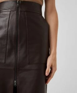 French Connection Calidinas Leather Skirt Sale