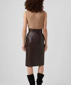French Connection Calidinas Leather Skirt Sale