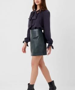 French Connection Crolenda Pu Mini Skirt Sale