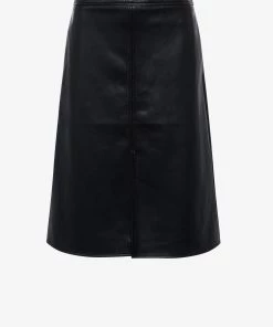 French Connection Etta Recycled Vegan Leather Midi Skirt Sale