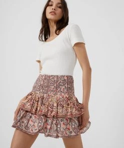 French Connection Cornalia Lurex Fleck Mini Skirt Sale