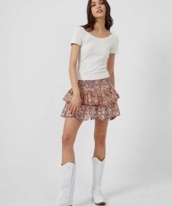 French Connection Cornalia Lurex Fleck Mini Skirt Sale