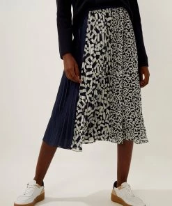 French Connection Helena Recycled Pleated Panel Skirt Sale