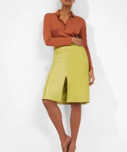 French Connection Etta Recycled Vegan Leather Skirt Skirts & Shorts