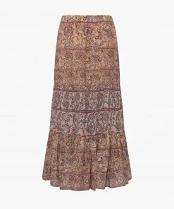 French Connection Cornalia Aurora Peasant Midi Skirt Sale