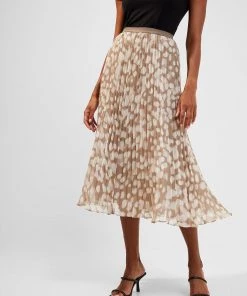 French Connection Skirts & Shorts Eva Crinkle Pleated Midi Skirt