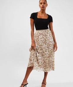 French Connection Skirts & Shorts Eva Crinkle Pleated Midi Skirt