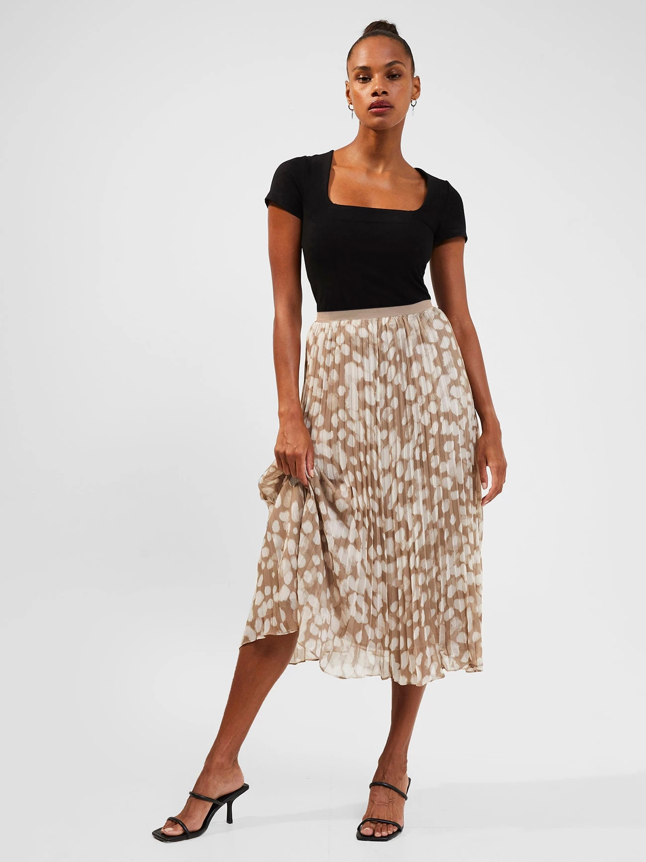 French Connection Skirts & Shorts Eva Crinkle Pleated Midi Skirt 4 French Connection Skirts & Shorts Eva Crinkle Pleated Midi Skirt