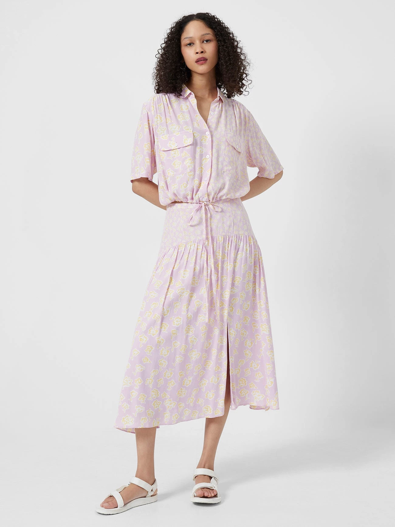 French Connection Doria Colette Split Midi Skirt 4 French Connection Doria Colette Split Midi Skirt