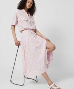 French Connection Doria Colette Split Midi Skirt 10 French Connection Doria Colette Split Midi Skirt