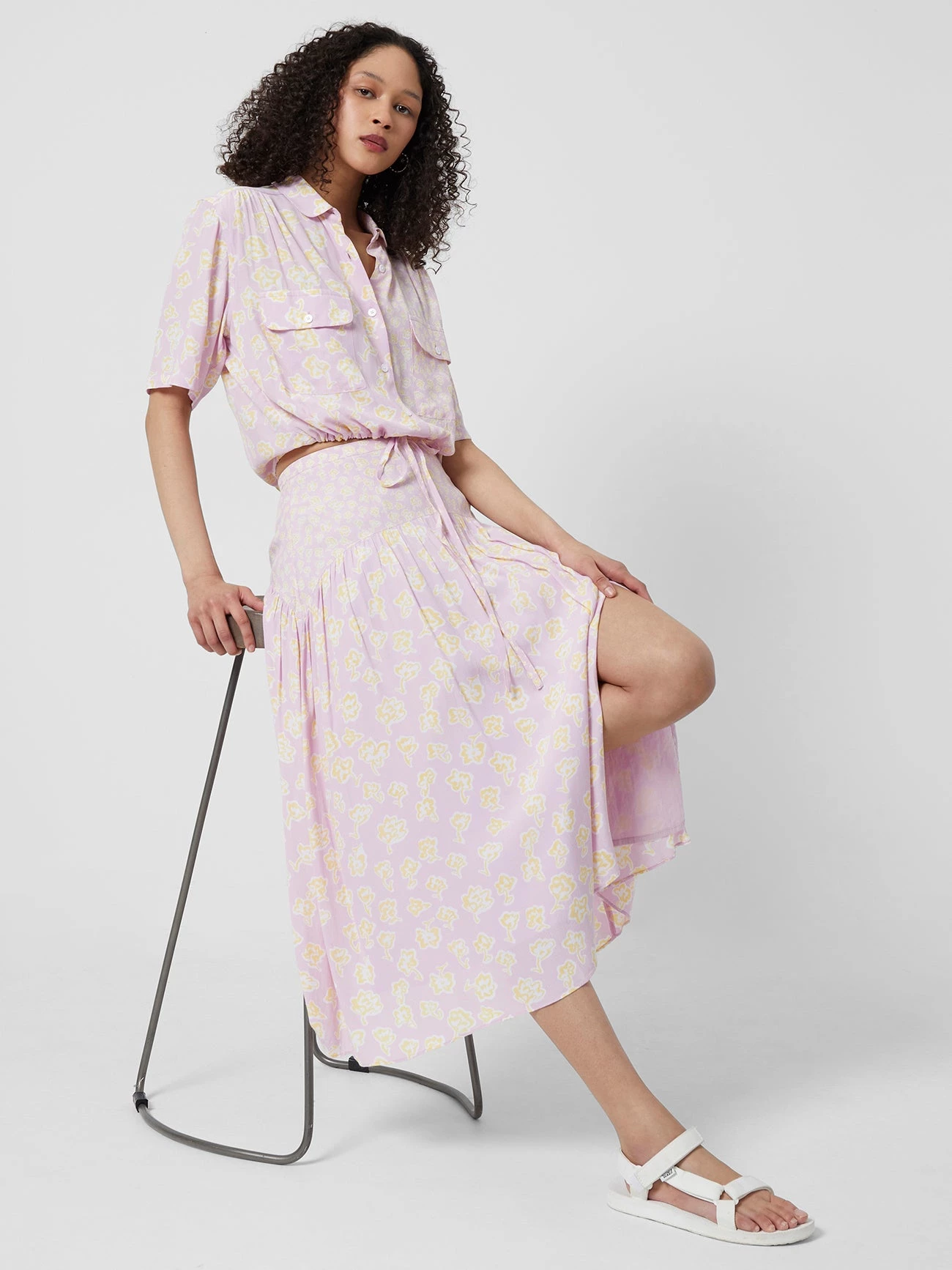 French Connection Doria Colette Split Midi Skirt 5 French Connection Doria Colette Split Midi Skirt