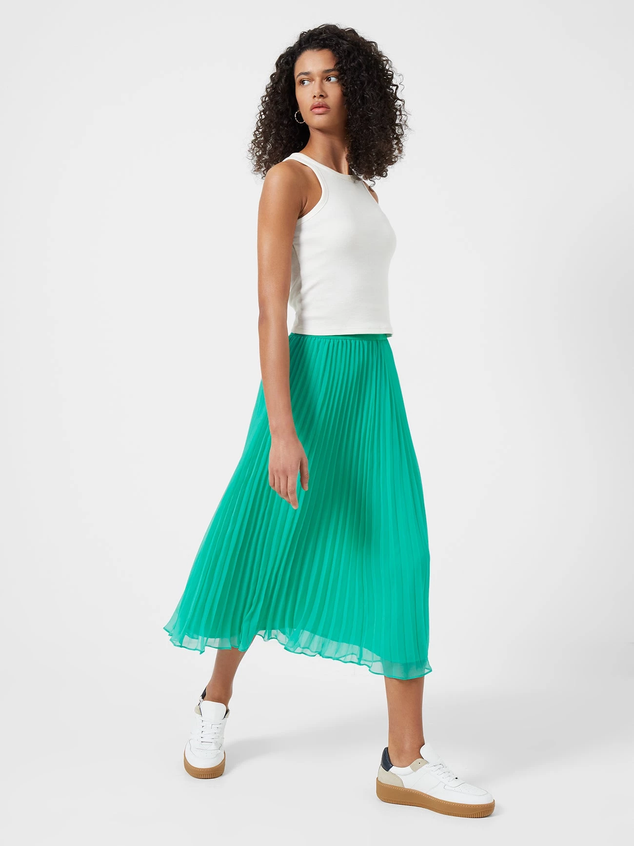 French Connection New In Ella Pleated Midi Skirt 5 French Connection New In Ella Pleated Midi Skirt
