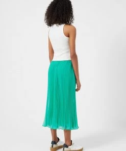 French Connection New In Ella Pleated Midi Skirt 12 French Connection New In Ella Pleated Midi Skirt