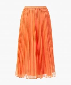 French Connection New In Ella Pleated Midi Skirt