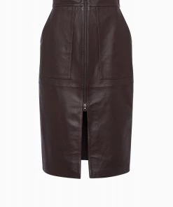 French Connection Calidinas Leather Skirt Sale