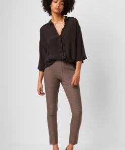 French Connection Calimero Stretch Mini Dogtooth Trousers