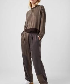 French Connection Altra Colour Block Drape Trousers