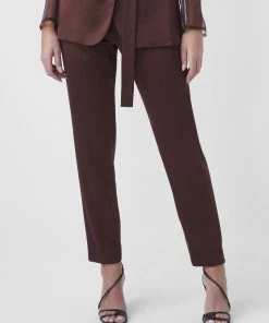 French Connection Enid Satin Tapered Trousers