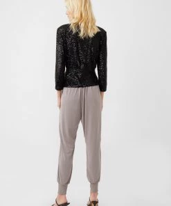 French Connection Trousers Renya Cupro Mix Media Joggers