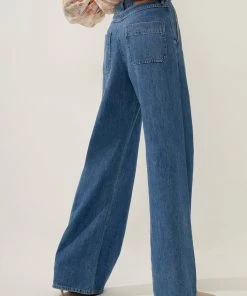 French Connection Zuzi Linen-Blend Denim Wide Jeans