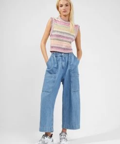 French Connection Zuzi Linen Denim Carpenter Jeans