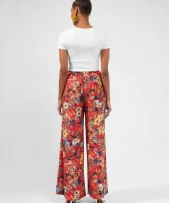 French Connection Blossom Delphine Wide-Leg Trousers