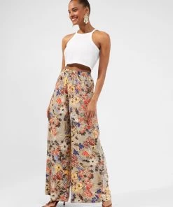 French Connection Blossom Delphine Wide-Leg Trousers